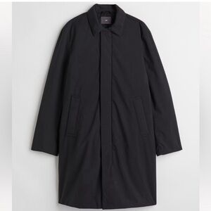H&M Water Repellent Padded Car Coat Black